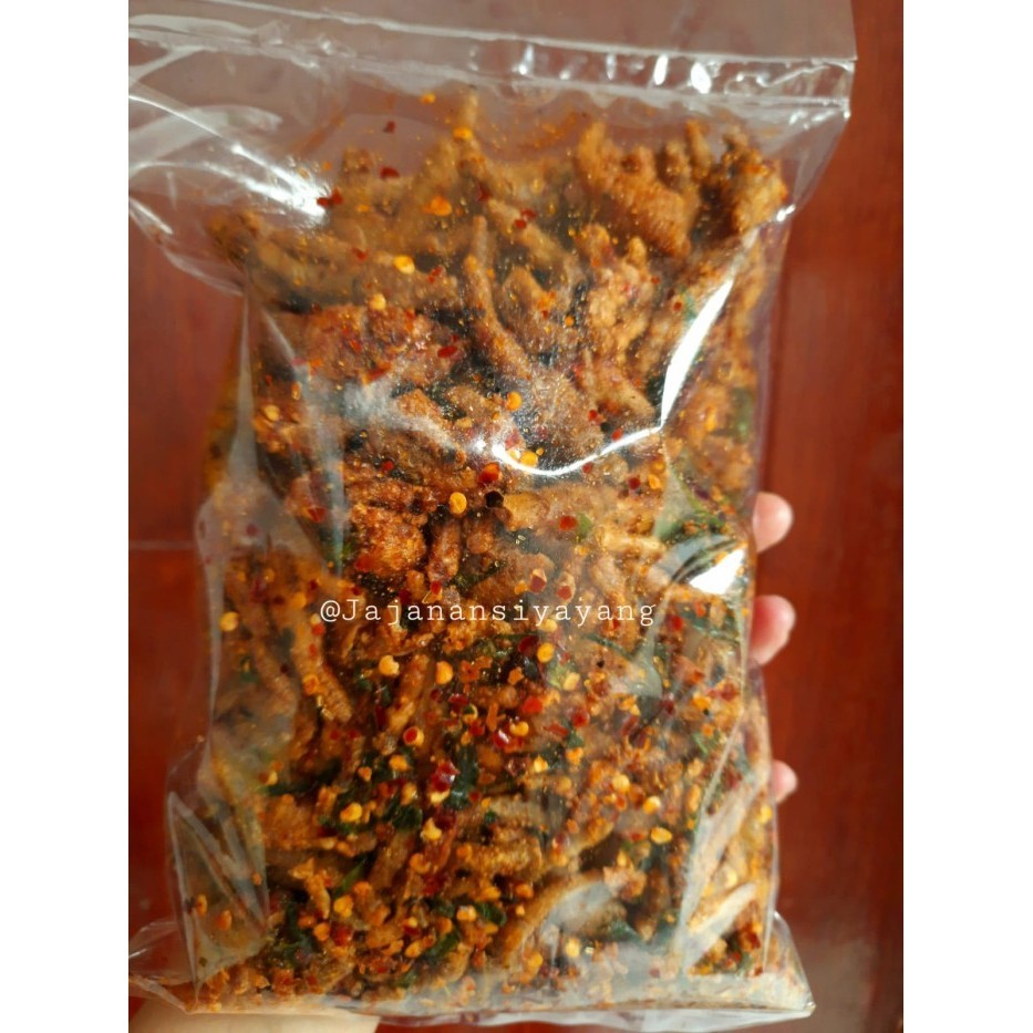 

STOK TERBATAS KERIPIK CEKER CRISPY 500GR KRIUK CIKRUH ORIGINAL & PEDAS GURIH JAJANAN