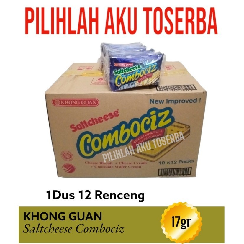 

LIMITED EDITION Biskuit Khong Guan SALTCHEESE COMBOCIZ RENCENG - ( HARGA 1 DUS )