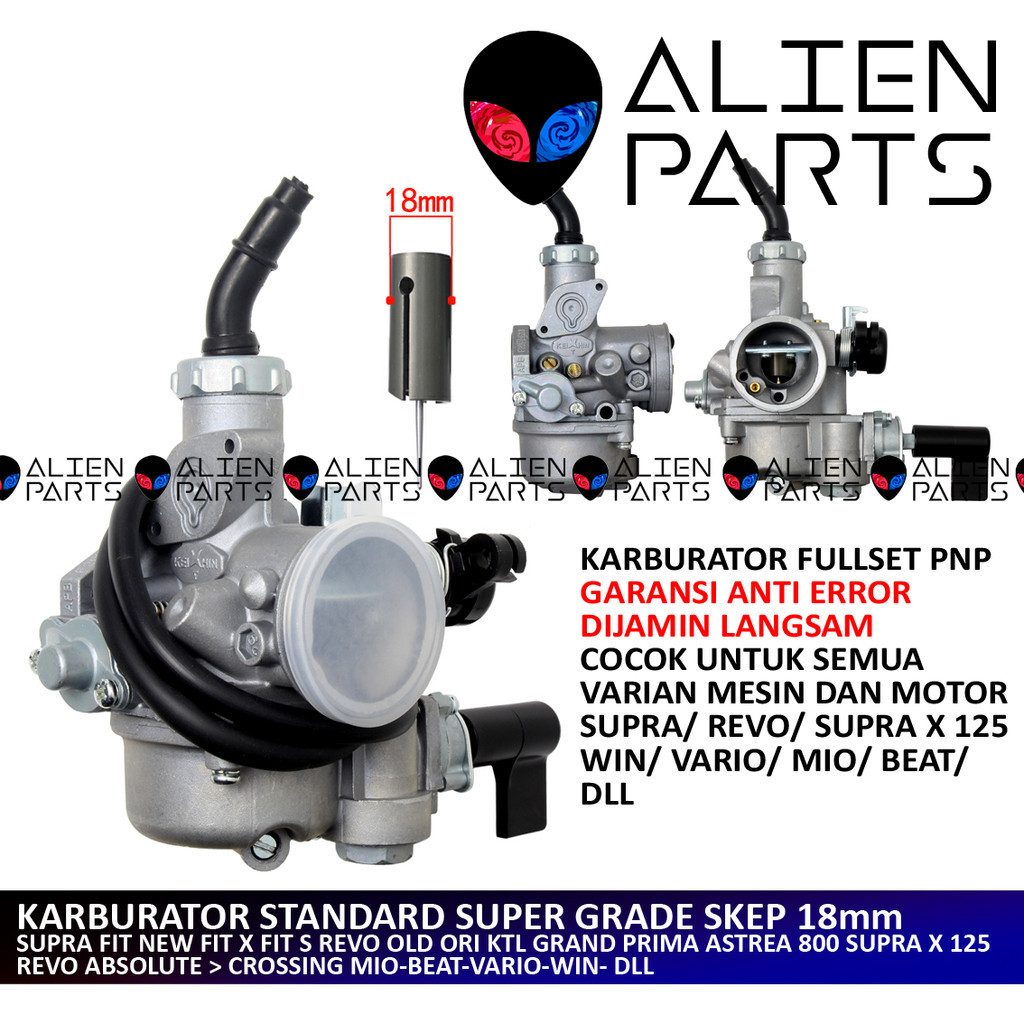 (COD) KARBURATOR STANDAR SUPER GRADE KARBU SUPRA FIT NEW FIT X S REVO OLD ORI KTL GRAN NEO PRIMA AST