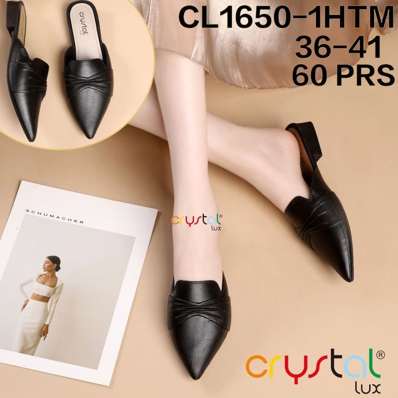 Sepatu Sandal Bustong Jelly Wanita Lancip Kerut 1650