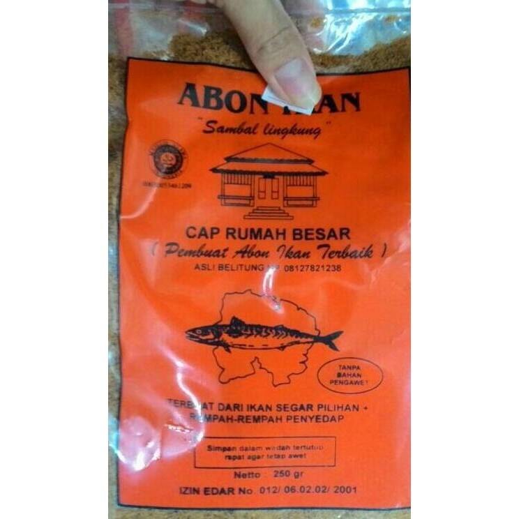 

Sambal Lingkung / Abon Ikan Cap Rumah Besar Asli Belitung 250gr H56M