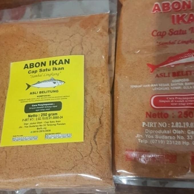 

Dry Food Sambal Lingkung Abon Ikan Tenggiri Cap Satu Ikan Asli H56M