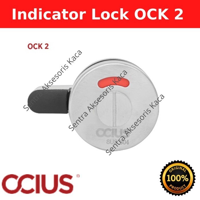KUNCI INDIKATOR PINTU KAMAR MANDI SUS 304 OCIUS
