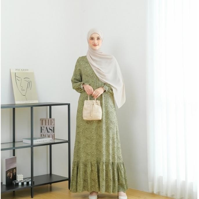 Baju Gamis Lebaran Terbaru Dress Muslim Syari Wanita Baju Gamis Abaya Acara Pesta Kondangan Pernikah