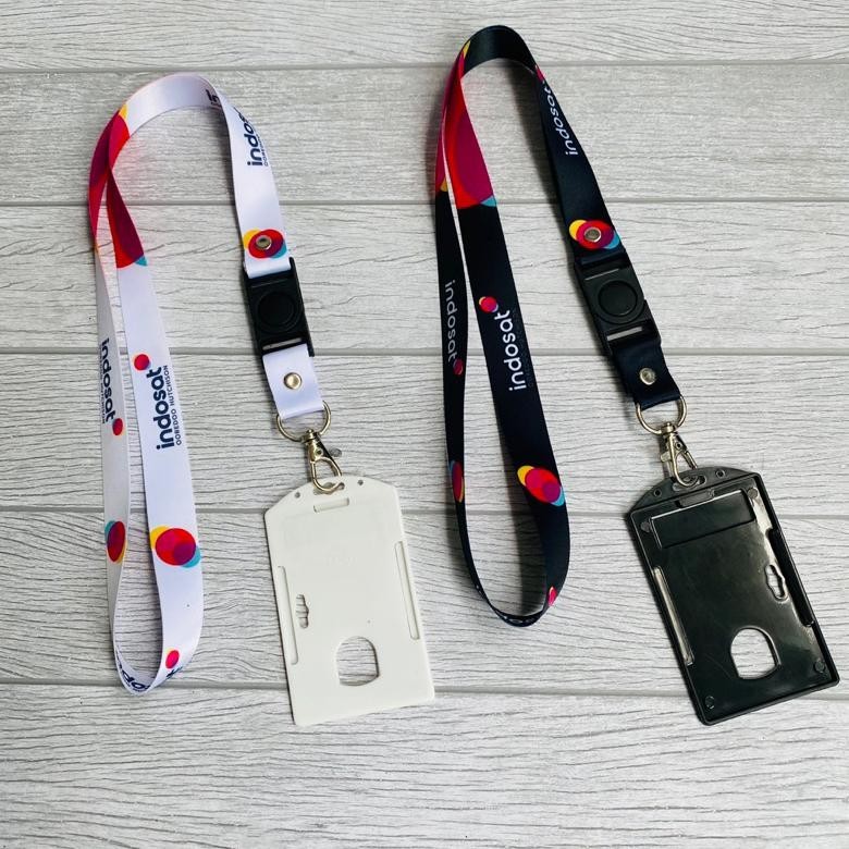 

YBW-2429 JUAL TALI LANYARD DIGITAL PRINT INDOSAT SATU PAKET SAMA CASING HOLDER Termurah