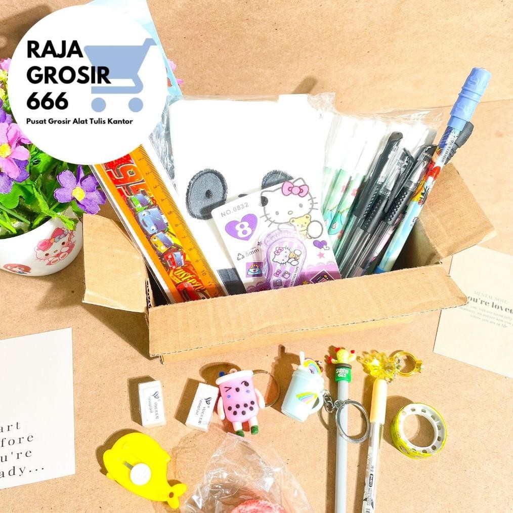 

gh-6 BOX PAKET ISI ALAT TULIS UKURAN 20X8X8 CM Terlaris