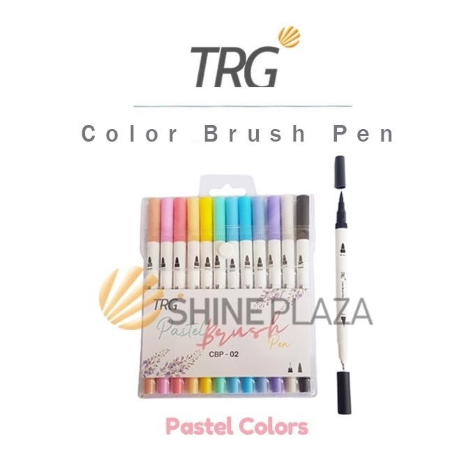 

et-98 Color Brush Pen Pastel 12 Warna - Pena Kuas Warna TRG CBP-02 Berkualitas