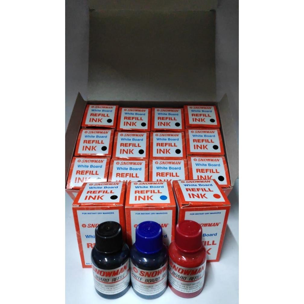 

ew-98 [12 pcs] REFILL/ ISI ULANG TINTA WHITEBOARD SNOWMAN Hemat