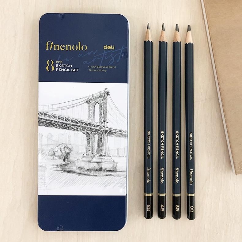 

Is75 Deli Sketch Pencil Set / Pensil Sketsa / Pensil Gambar isi 8 Tempat Pensil Metal EC26 Terlaris