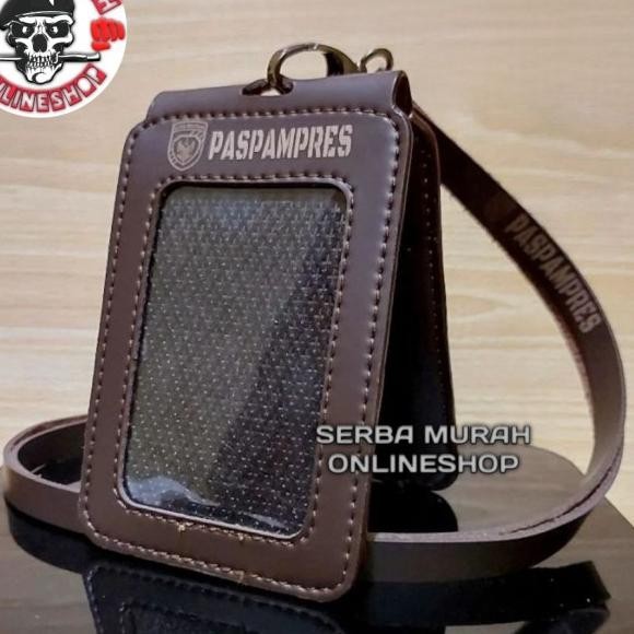 

Id Card Holder Tali Lanyard Name Tag El Lipat Logo Paspampres