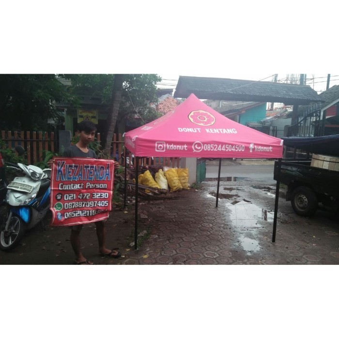 {DianShop} tenda lipat 2x2 tenda cafe tenda promosi tenda jualan Berkualitas