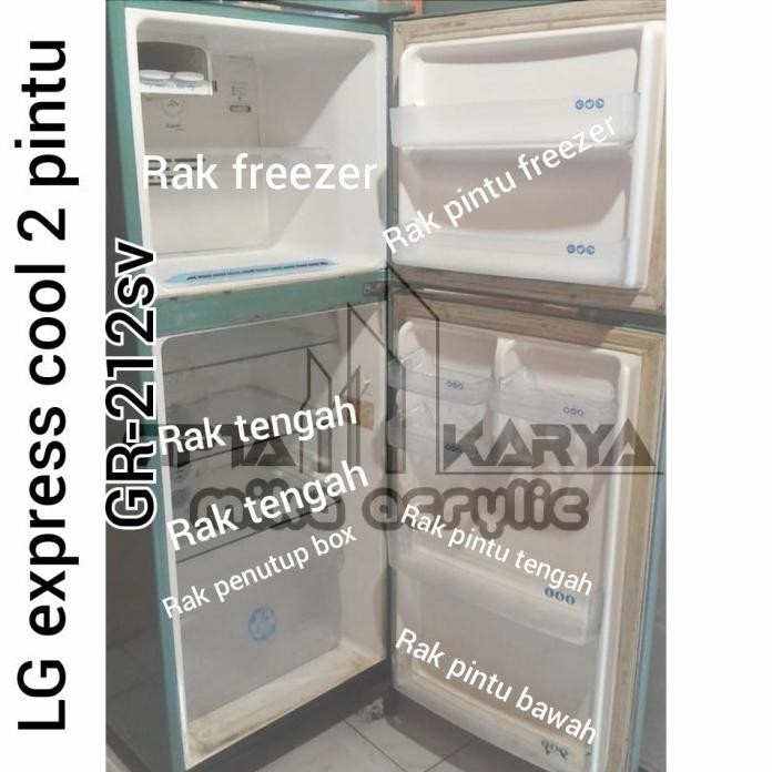RAK PINTU KULKAS LG 2 PINTU MODEL GR-212SV