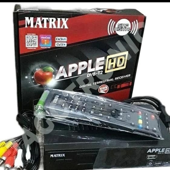 Set Top Box(Stb) Matrix Dvbt-2 Stb Antena Tv Digital Wifi Merah