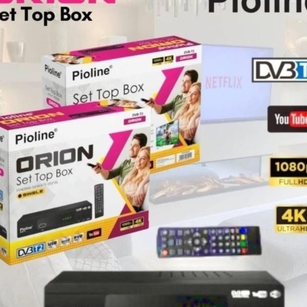 Stb Pioline On / Set Top Box Pioline On Dvb-T2 / Stb Bagus