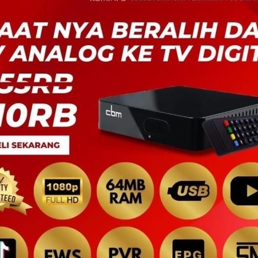 Stb Set Top Box Tv Digital Cbm Sn-Stb1801 Android Tv Dvb T2 Untuk