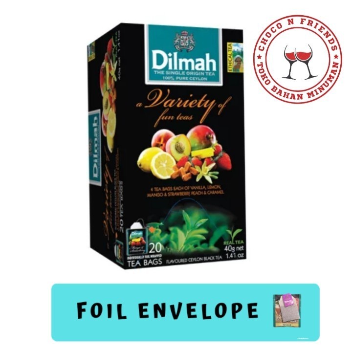 

Teh Dilmah Variety Fruit | Dilmah Variety Fruit Foil Envelope 20 S