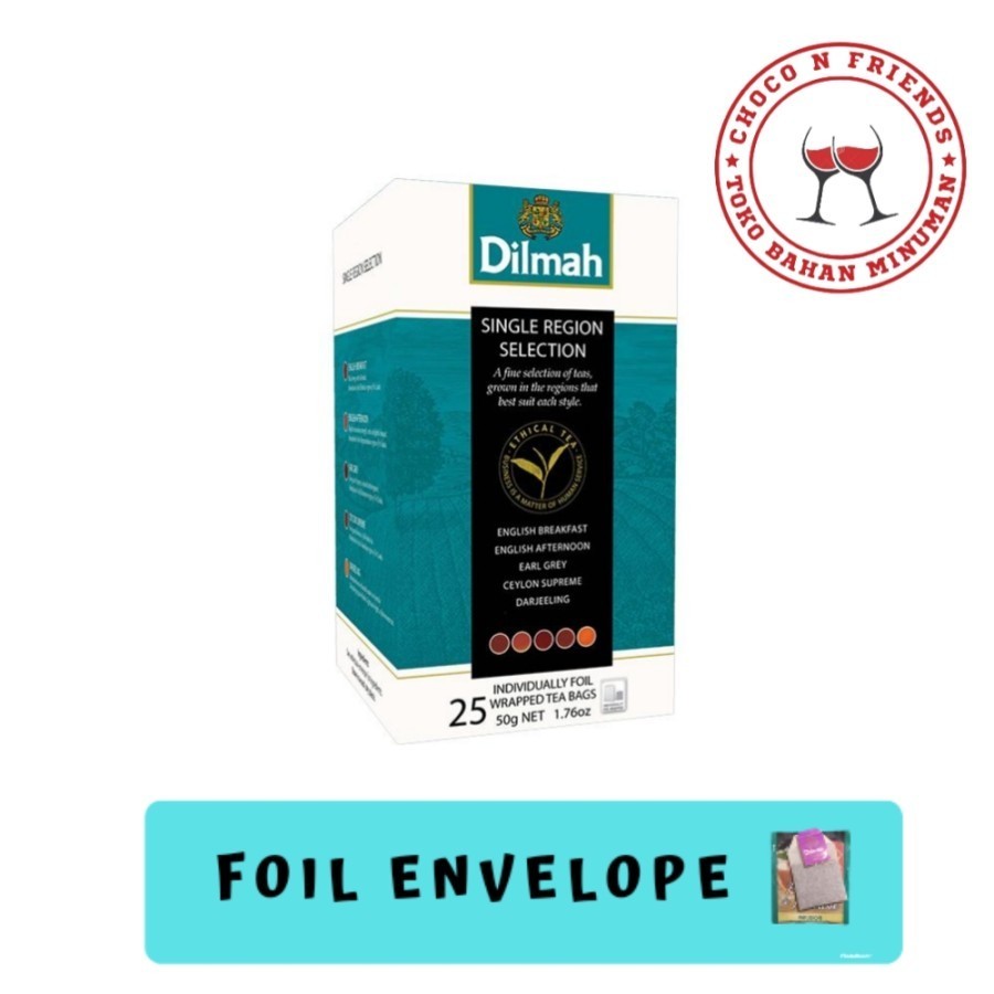 

Teh Dilmah Variety Pack | Dilmah Variety Pack Foil Envelope 25 S
