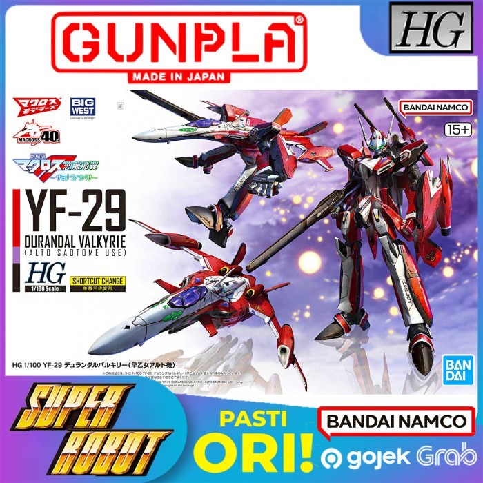HG 1/100 YF-29 Durandal Valkyrie Alto Saotome Use - Macross BANDAI