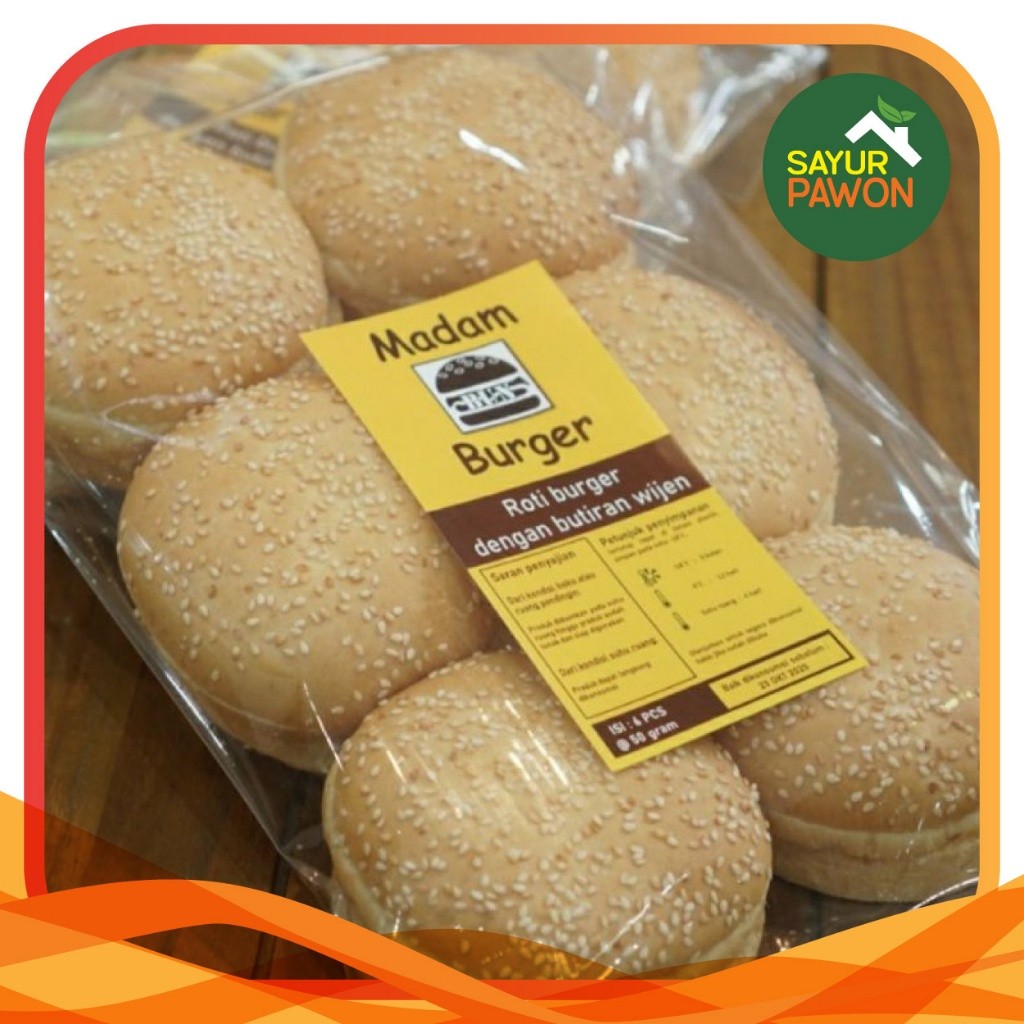 

Roti Burger / Burger Bun Isi 6 per pack (frozen produk)