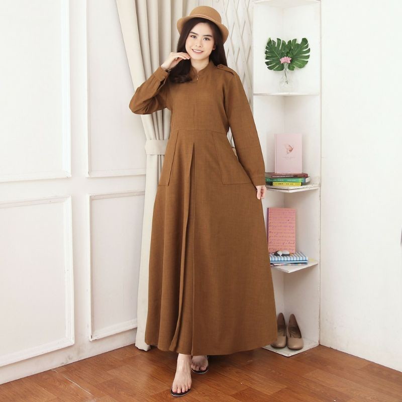 Baju Muslim Wanita // GAMIS PEMDA/ PDH/ PNS KHAKI TERBARU BISA REQUEST WARNA