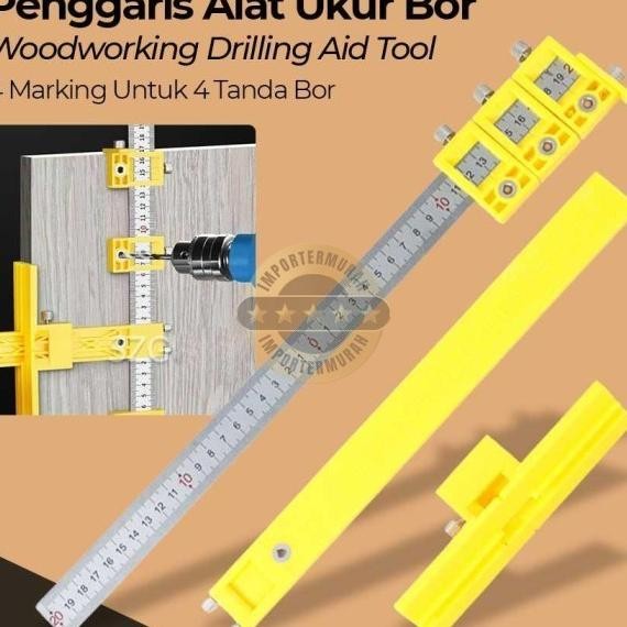 

Ggaris Alat Ukur Bor Woodworking Drilling Aid Tool - M138