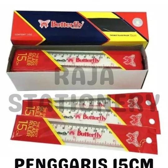 

Butterfly Ruler 15Cm Ggaris Kupu Kupu 15Cm Panjang Plastik [24Pcs]