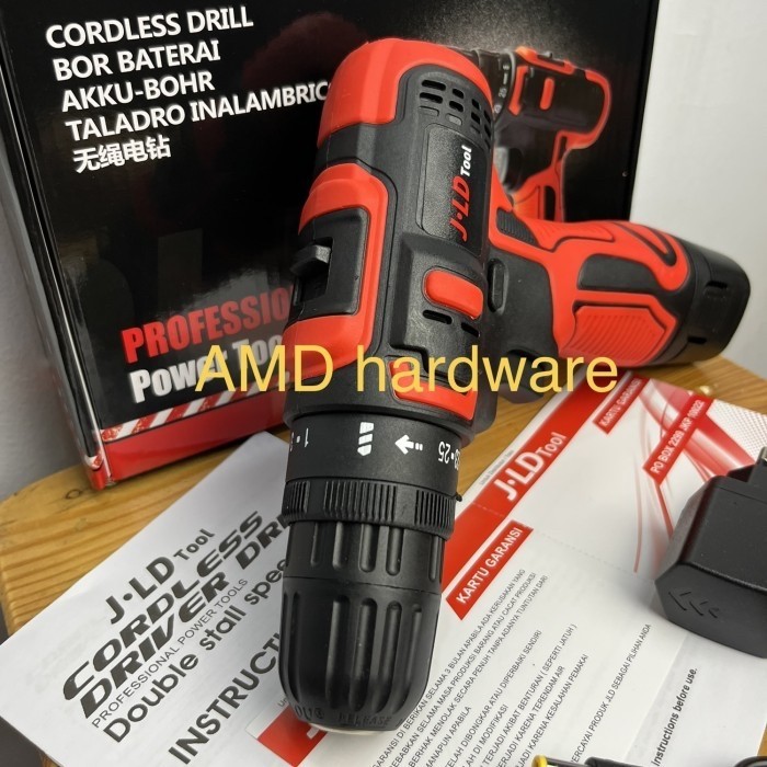 Wiji Mesin Bor Cordless Drill Baterai 12V Jld 12S Original J 12 S Volt