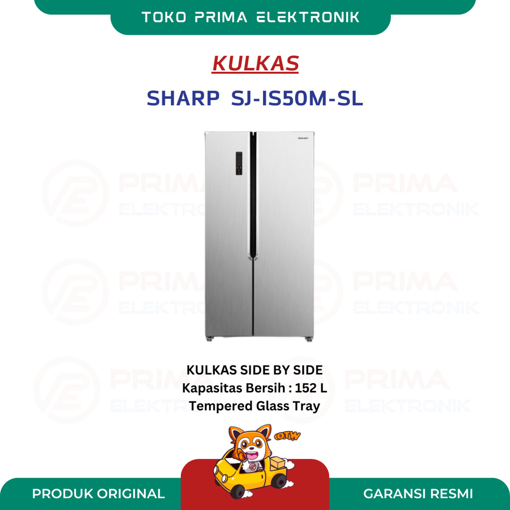 SHARP KULKAS SIDE BY SIDE SJ-IS50M-SL
