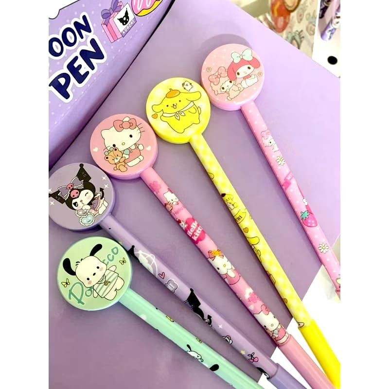 

PULPEN KARAKTER SANRIO BULAT | PEN BALPOINT ALAT TULIS KUROMI