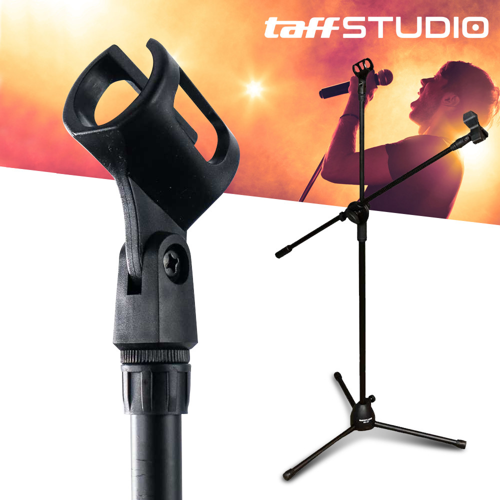 Hst TaffSTUDIO Microphone Stand Tripod Professional Adjustable 2 Holder - NB-107 009