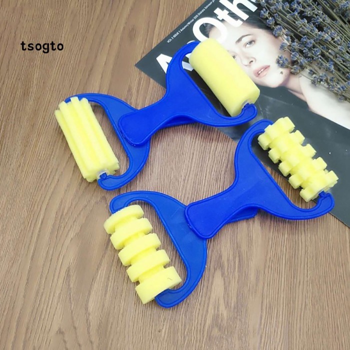 

Azalia (Tso) 4Pcs Roller Cat Spons Diy Anak Seni Alat Lukis Mainan Anak Paud