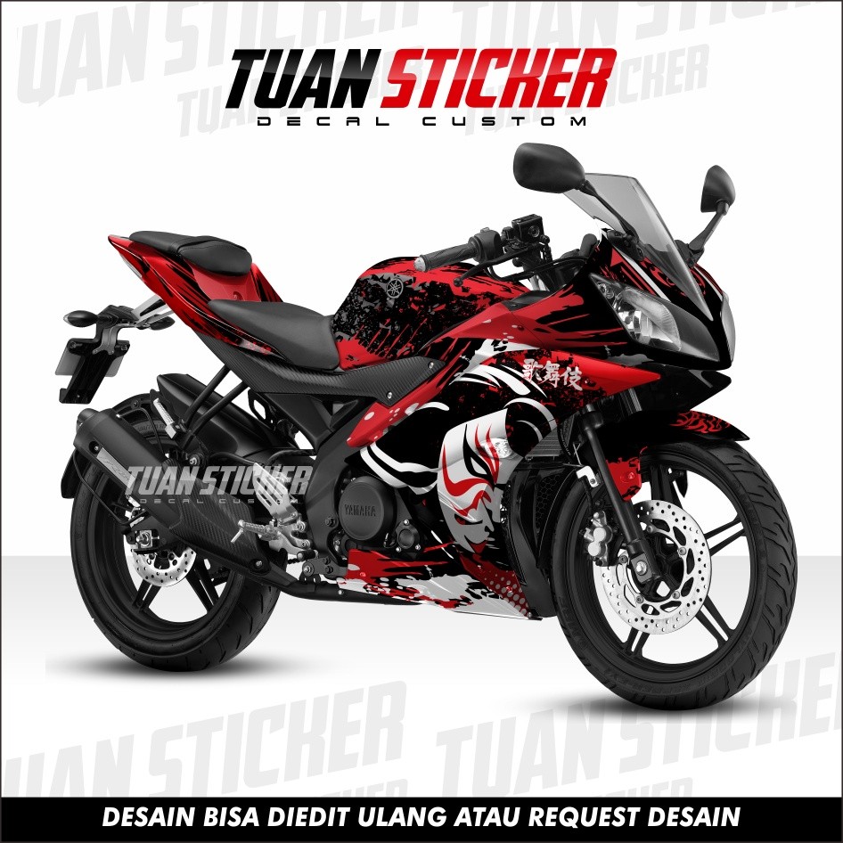 Decal Sticker Yamaha R15 V2 Full Body Sticker Decal R15 V2 Full Body Striping Full Body R15 V2 Motif