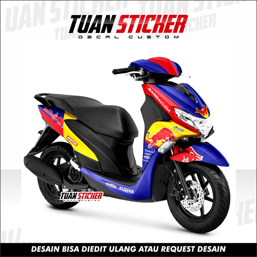 Sticker Decal Freego, Sticker Yamaha freego, Striping Freego full body, Stiker Yamaha Freego YRBull