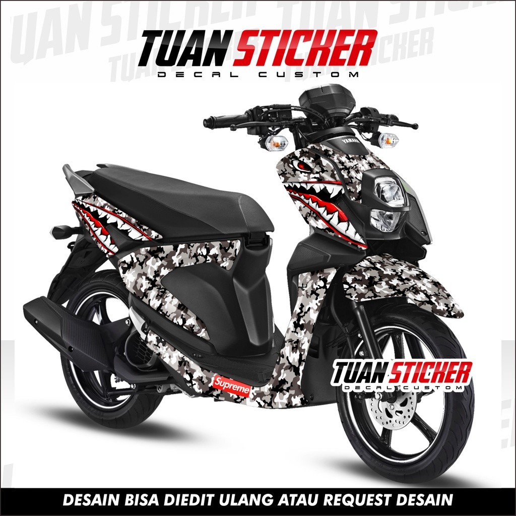 Sticker Striping Decal Yamaha XRide 125 Decal Sticker XRide 125 Sticker XRide 125 Full Body camo