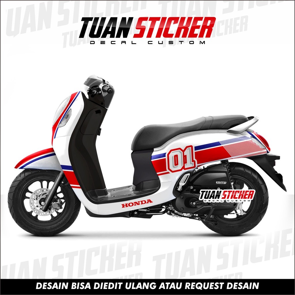 Sticker Striping Decal Scoopy 2021, sticker scoopy 2021, striping scoopy 2021 stiker scoopy 2021 Rcr