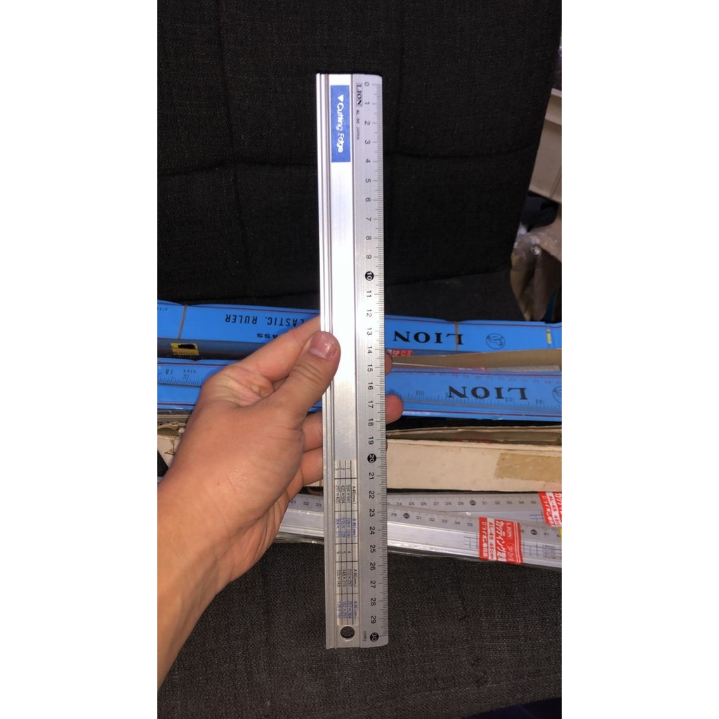 

\"\"\"\] penggaris lion stainless made in japan 30 cm atau 45 cm sangat presisi rotring killer anti