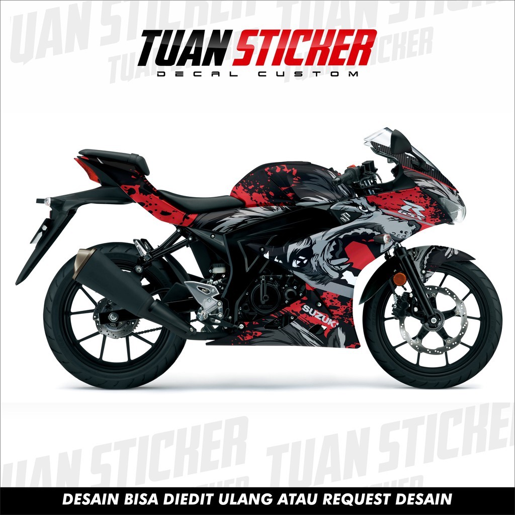 Sticker Striping Decal GSX Full body, Sticker Suzuki GSX, Decal Suzuki Gsx Custom desain 4