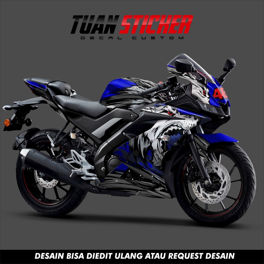 Sticker Striping Decal Yamaha R15 V3, Sticker Decal R15 V3, Sticker R15 , striping R15 V3 WOLF