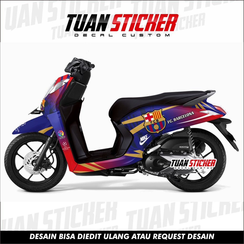 Sticker Striping decal Genio, Decal Honda Genio, Striping Genio, Sticker Honda Genio barca
