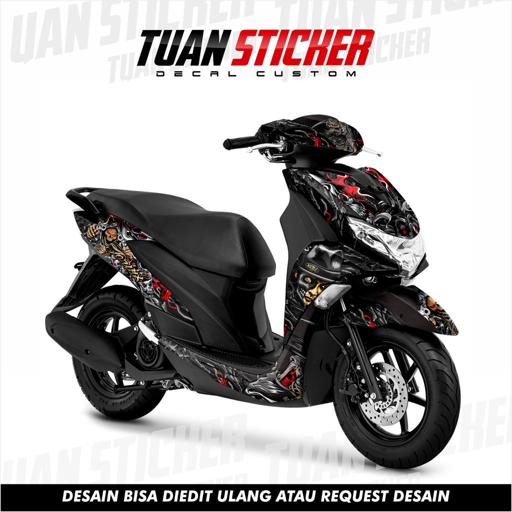 Sticker Decal Freego, Sticker Yamaha freego, Striping Freego full body, Stiker Yamaha Freego jerinx