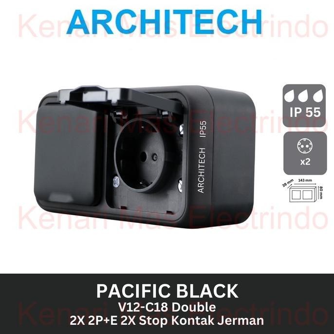 ARCHITECH STOP KONTAK WATERPROOF STOP KONTAK DOUBLE BLACK ANTI AIR V12