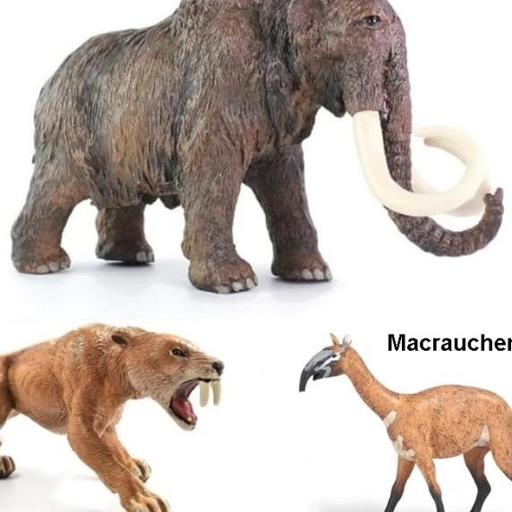 Aneka Mainan Hewan Ice Age Animal Figure Dinosaurus Gajah Mammoth