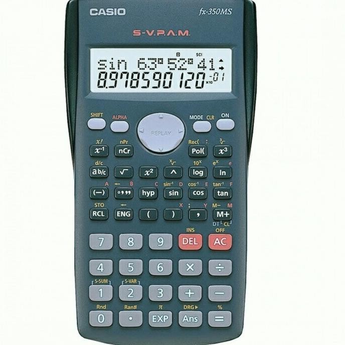 

Casio FX 350 MS - Scientific Kalkulator Kuliah Sekolah H24M