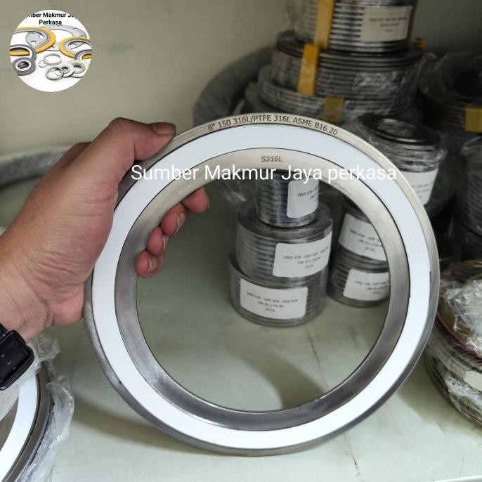 

Swg Ansi 150 Ss316 Filler Ptfe ( Spiral Wound Gasket Ansi 150 ) 6