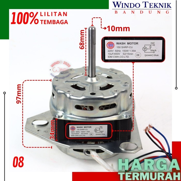 DINAMO WASH MESIN CUCI DINAMO PENCUCI MESIN CUCI SHARP