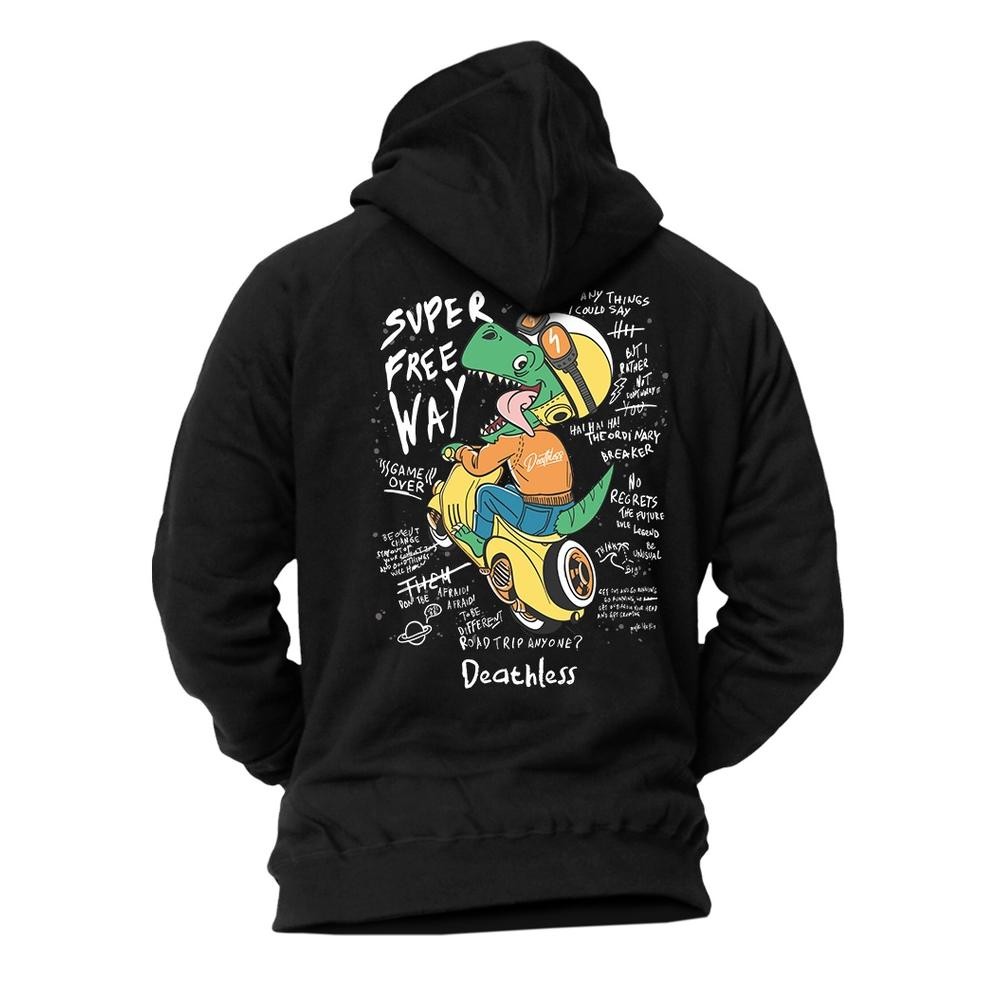 Limited Deathless Hoodie | Dinoe | Hitam