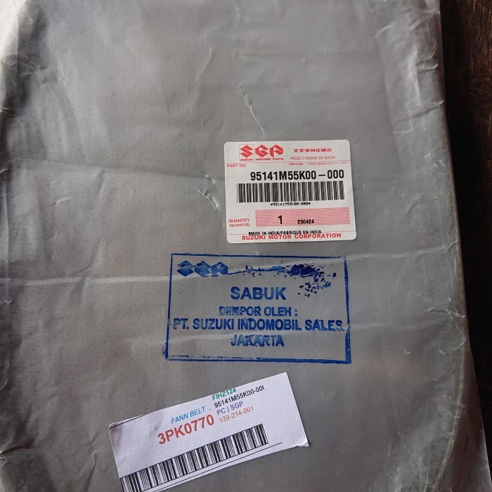 Open DS] SGP Tali Kipas Fan Belt V-Belt Vanbelt Karimun Estilo 3pk770 3PK 770