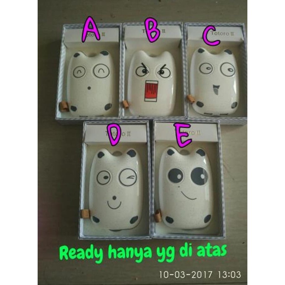Power bank Lucu TOTORO II / Powerbank Karakter Totoro 2 10400mAh