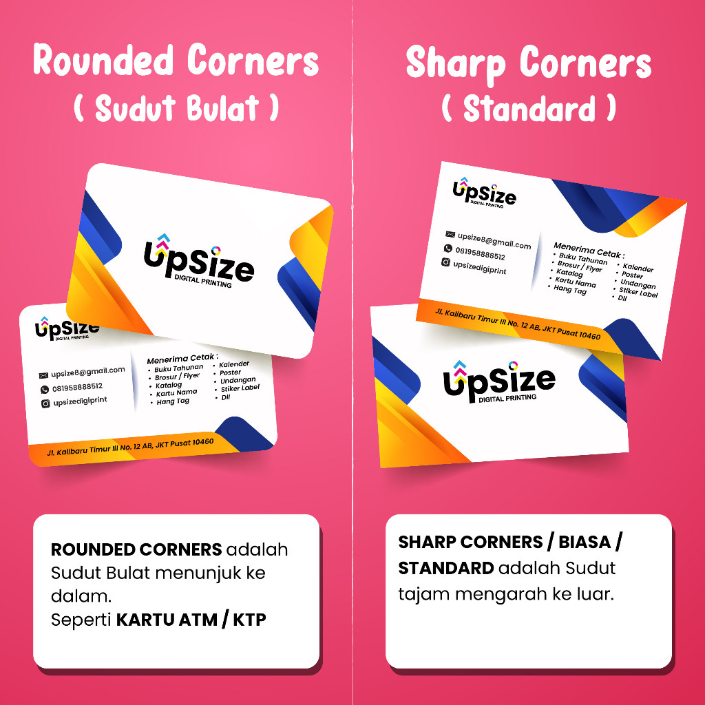 

CETAK KARTU NAMA 1 SISI / 2 SISI BAHAN ART CARTON 260 + KOTAK ( MURAH )
