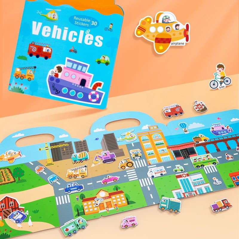 

Mainan Sticker Magnet/ Magnet stiker/ Buku sticker Magnet/ Mainan Kreativitas Anak